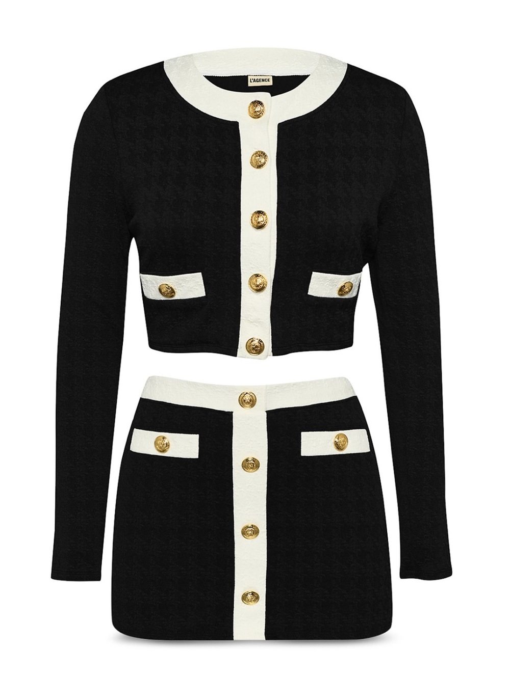 L'AGENCE Adaline Color Blocked Swim Cover-Up Cardigan in Black, Small (NWT) - Picture 5 of 5